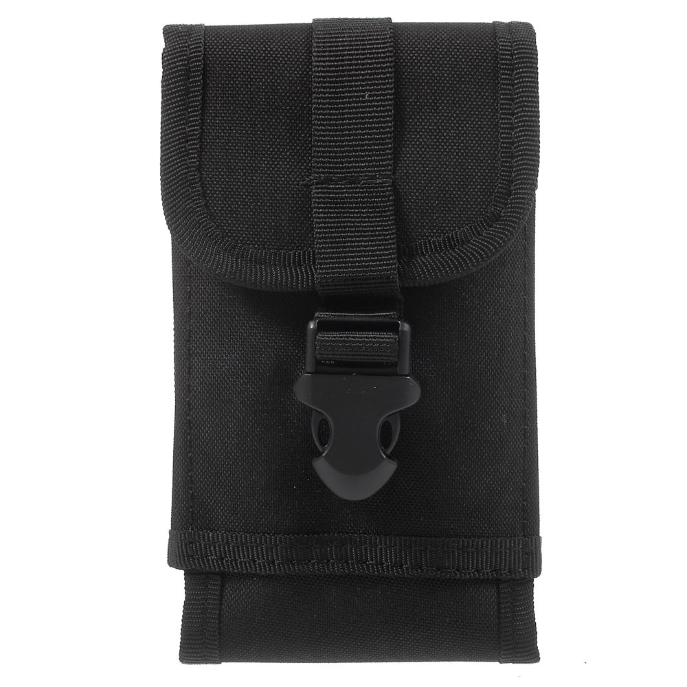 Military Molle Sport Bag Outdoor Hook Loop Pouch for iPhone 7 Plus/ 6 Plus/Samsung S7 Etc - Black-2