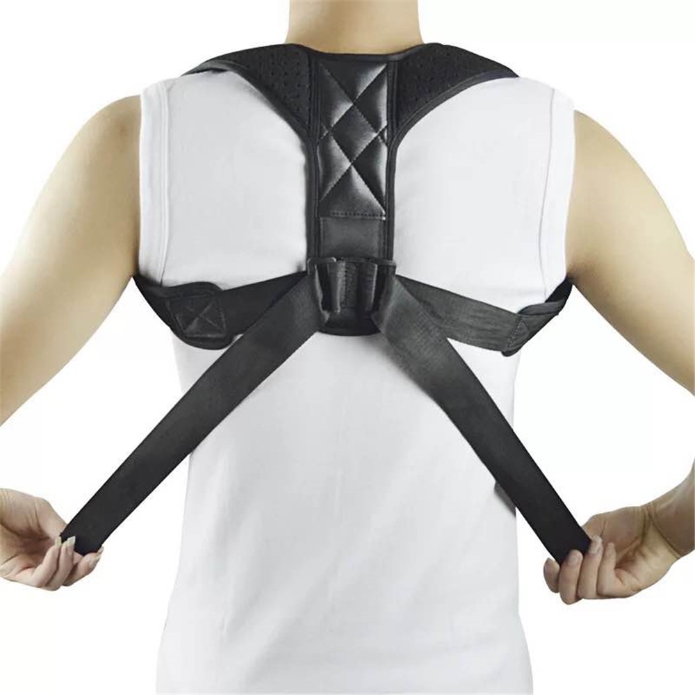 Breathable Adjustable Comfort Back Posture Corrector Strap Back Brace Hunchback Corrector Clavicle Shoulder Belt-2
