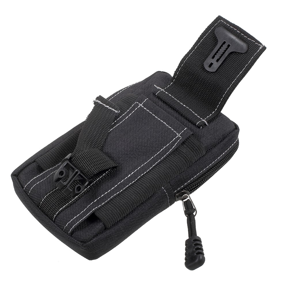 EDC Utility Gadget Bag with Cell Phone Holster Waist Pack Outdoor Tactical Pouch - Black-8