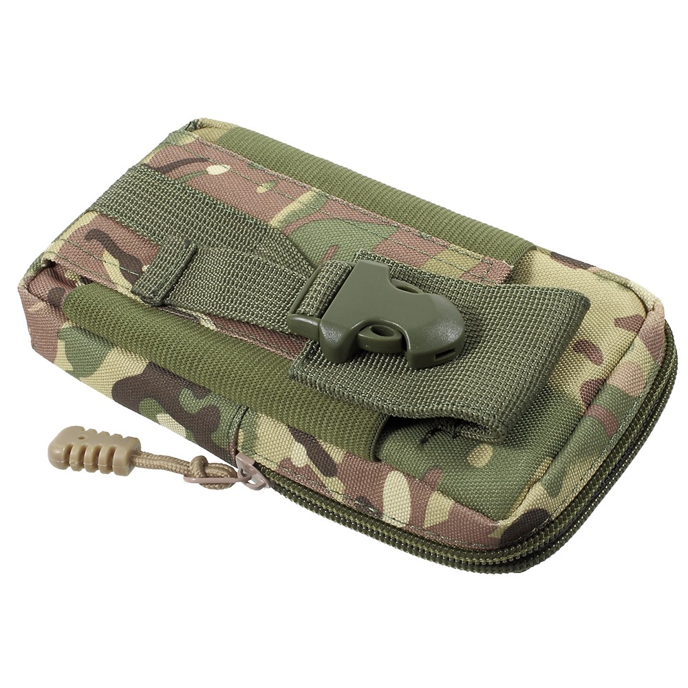 Sac De Taille EDC Utilitaire Sac Gadget Avec Étui Pour Téléphone Cellulaire Poche Tactique Extérieure - Camouflage Vert Armée-6