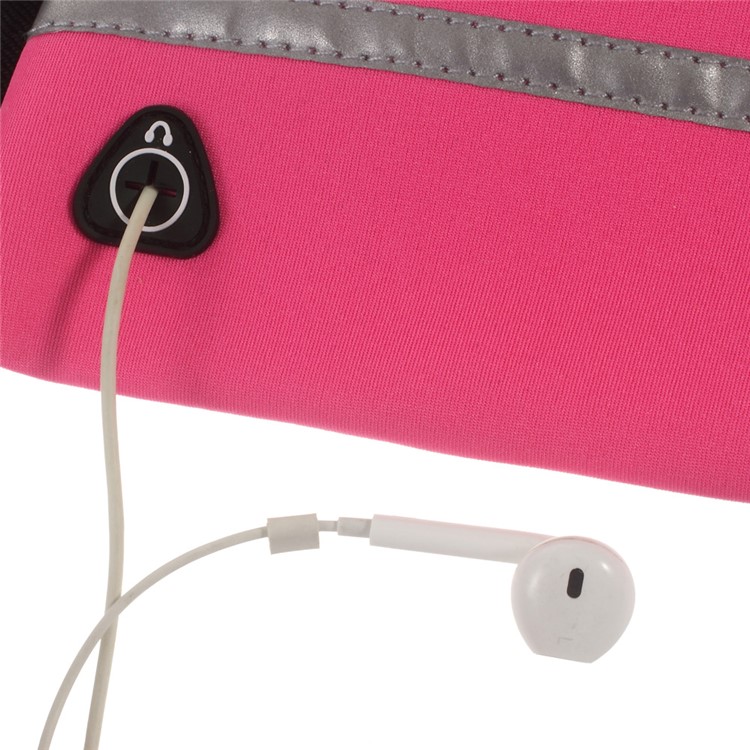 Sports Waist Pouch with Earphone Hole for iPhone 7 Plus/ 6s Plus / Galaxy S7 edge - Rose-5