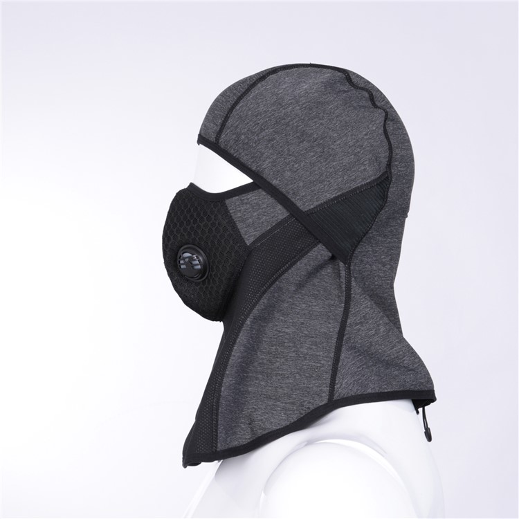 Sports De Plein Air Masque Masque Respirant Chaud Cagoule Hotte Avec Valve-5