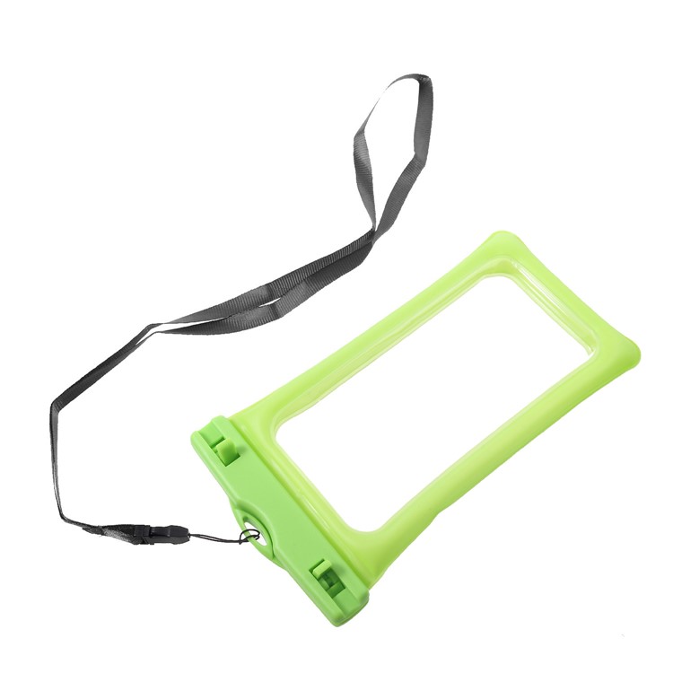 Pure Color 6-inch Cushion Protective Waterproof Bag for iPhone Samsung Huawei etc., Size: 175 x 100mm - Green-7