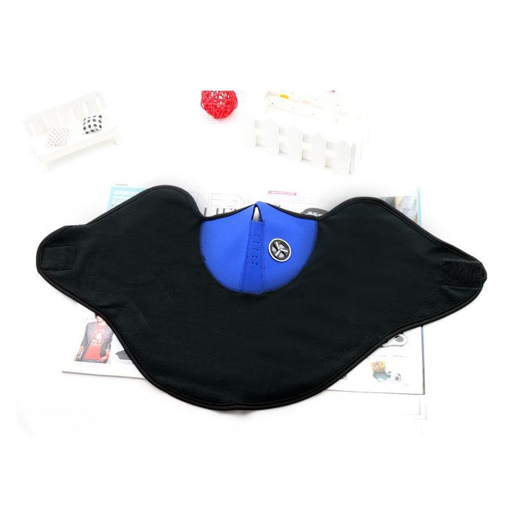 Unisex Polyester Windproof Ski Half Face Riding Dust-proof Protector Mask - Blue-2
