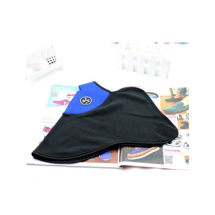 Unisex Polyester Windproof Ski Half Face Riding Dust-proof Protector Mask - Blue-3