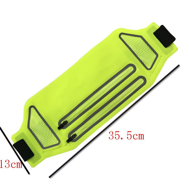 Ultra-thin Waist Bag Soft Lycra Water Resistant Waist Pack - Green-8