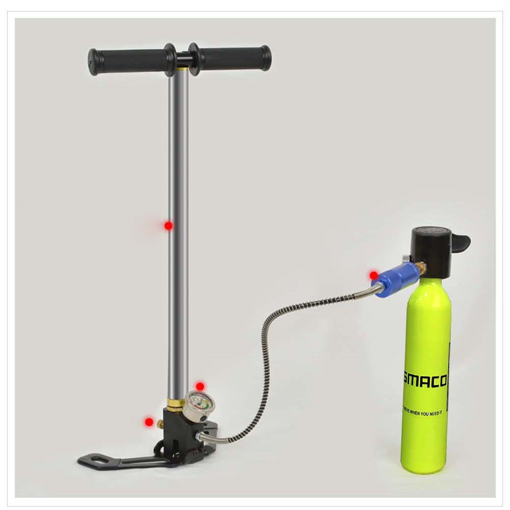 SMACO AT875 Mini Hand Operated High Pressure Air Pump Diving Equipment-2