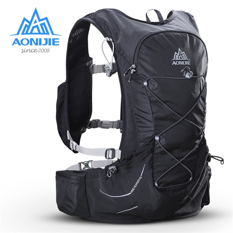 AONIJIE 15L Hiking Backpack Unisex Waterproof Backpack for Outdoor Climbing, Camping, Riding - Black-6