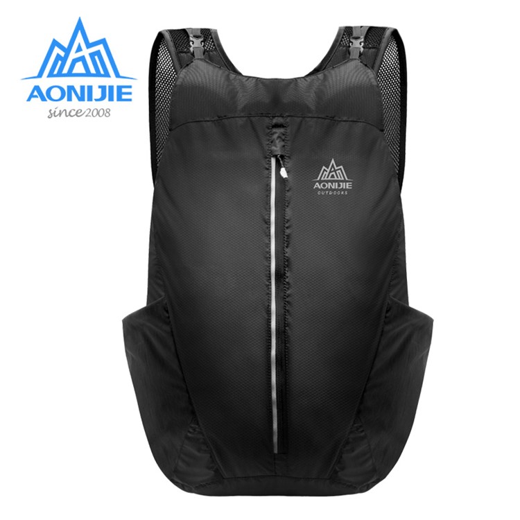 AONIJIE 28L Foldable Backpack for Outdoor Hiking, Camping, Riding - Black-2