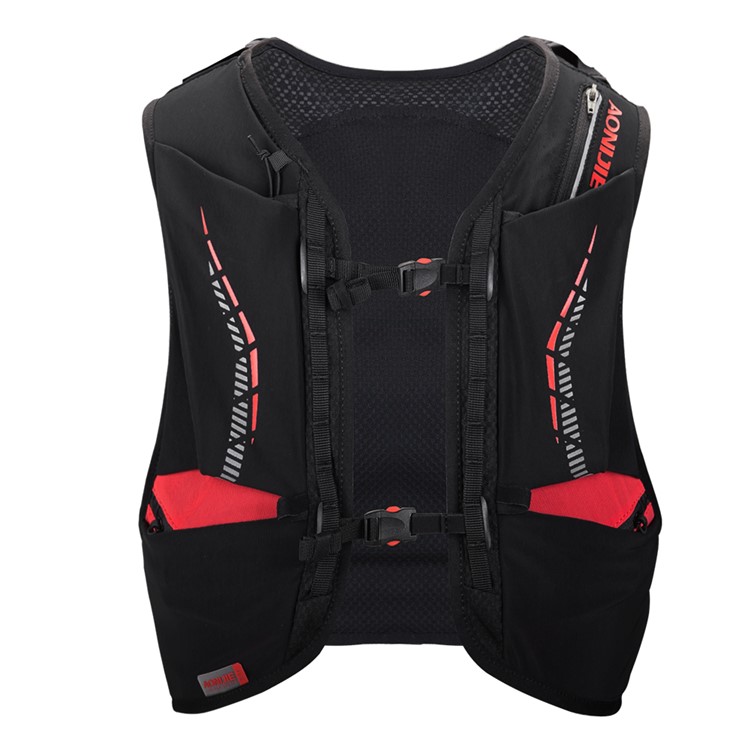 AONIJIE Running Backpack 5L Running Hydration Vest - Black + Red / Size: S/M-3