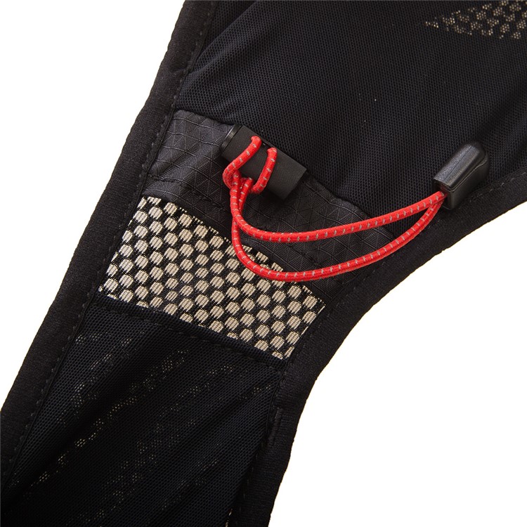 AONIJIE Running Backpack 5L Running Hydration Vest - Black + Red / Size: S/M-4