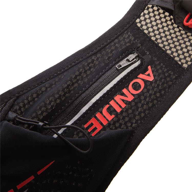 AONIJIE Running Backpack 5L Running Hydration Vest - Black + Red / Size: S/M-6