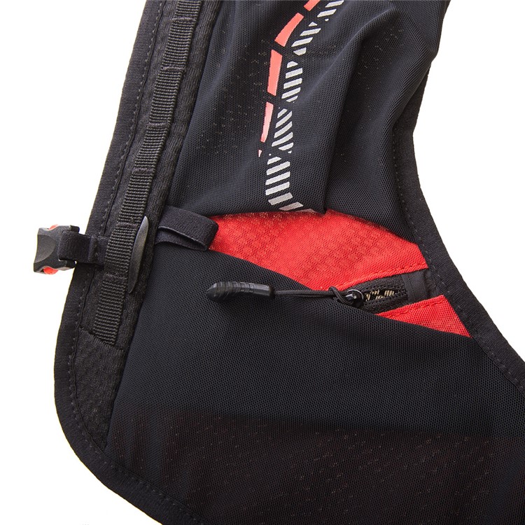 AONIJIE Running Backpack 5L Running Hydration Vest - Black + Red / Size: S/M-8