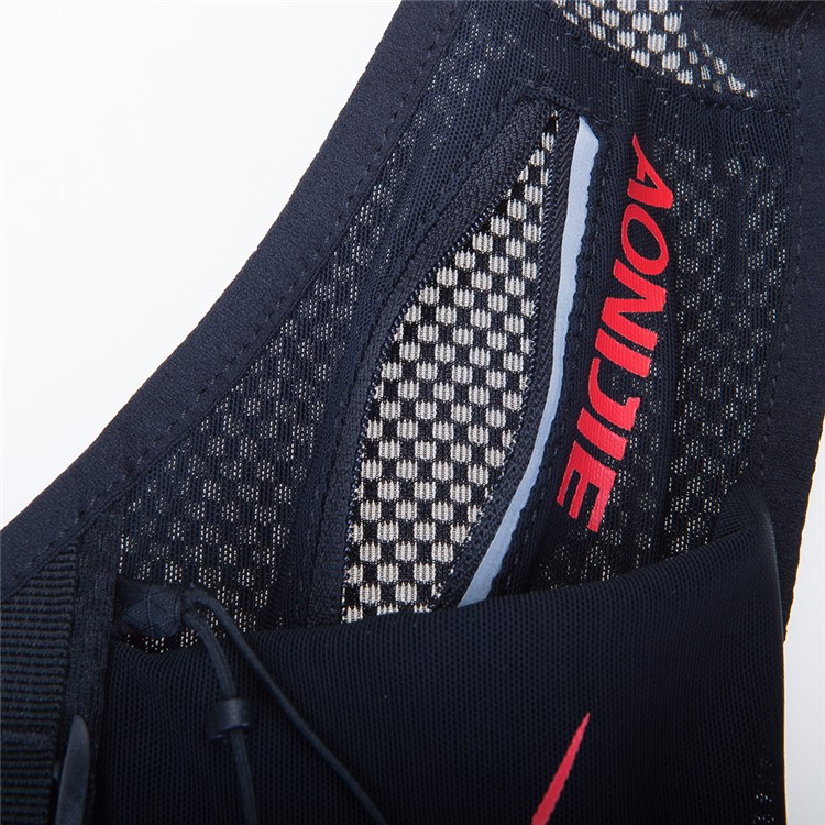 AONIJIE 10L Running Backpack Running Hydration Vest - Black + Red / Size: S/M-10