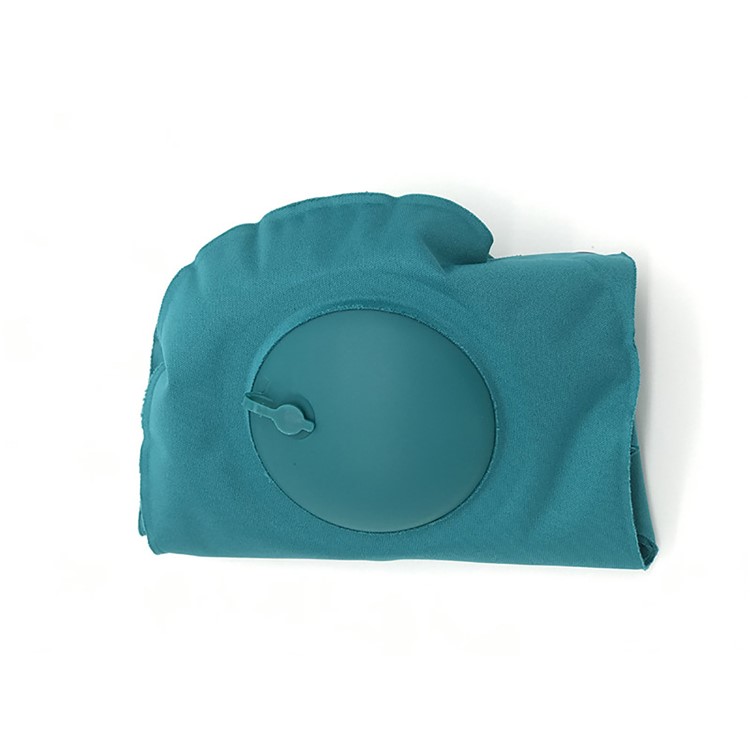 PICTET.FINO RH76 Inflatable Neck Pillow Portable Head Rest Pillow Cushion Travel Small U Shape Air Pillow Neckrest - Dark Green-3