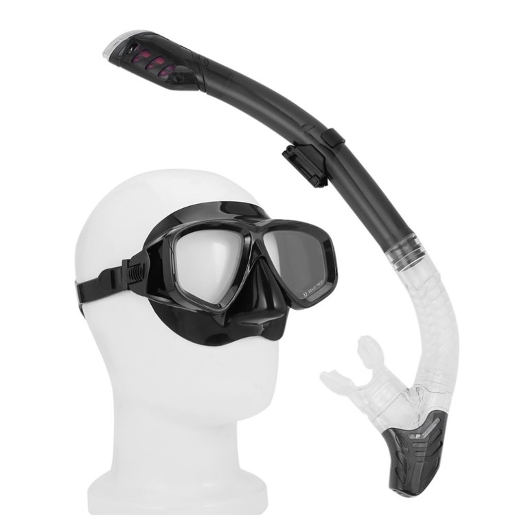 Professional Diving Mask + Goggles + Silicone Breathing Tube Water Sports Equipment Set-1