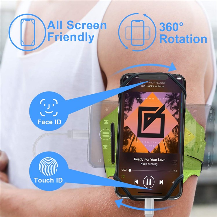 Держатель Для Телефона VUP С Поворотом На 360 ° Для Пеших И Велосипедных Прогулок - Зеленый-5