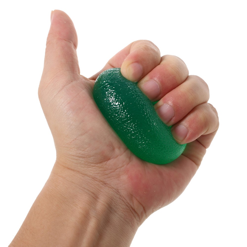 Flexible Squeeze Egg Hands Therapy Stress Ball - Green-5
