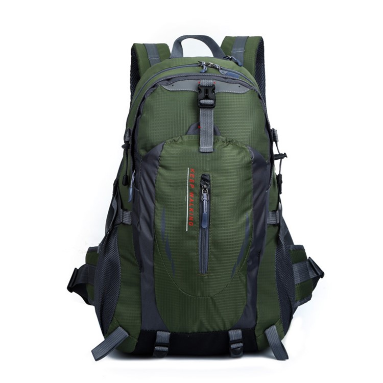 Borsa da Zaino Per Escursionismo da Viaggio in Nylon Indossabile Idrico - Army Green