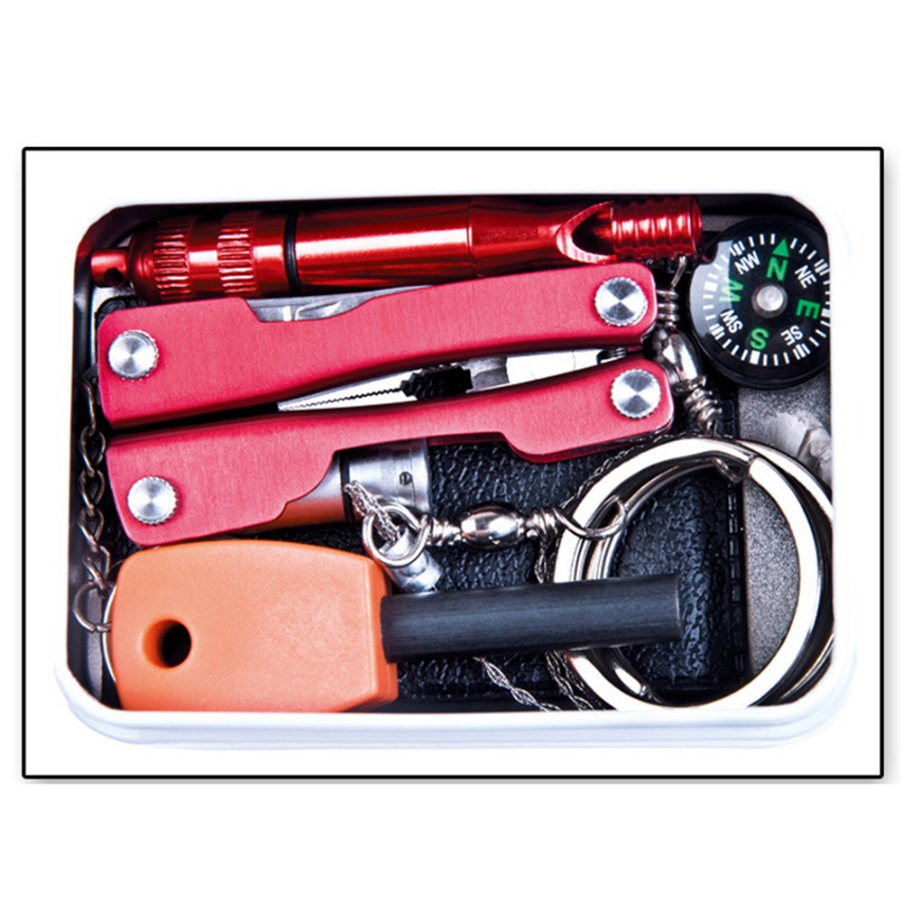Self Help Outdoor Sporting SOS Survival Emergency Tools Box Kit-1