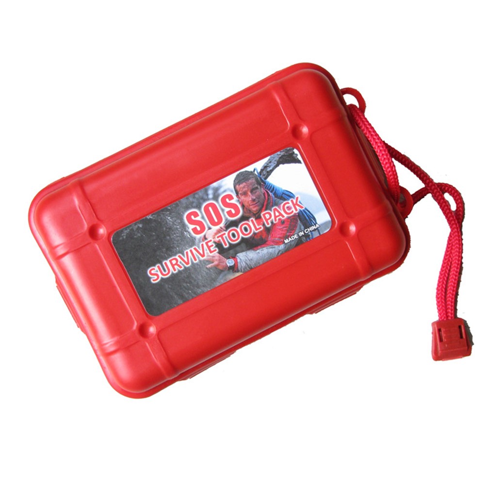 Self Help Outdoor Sporting SOS Survival Emergency Tools Box Kit-3