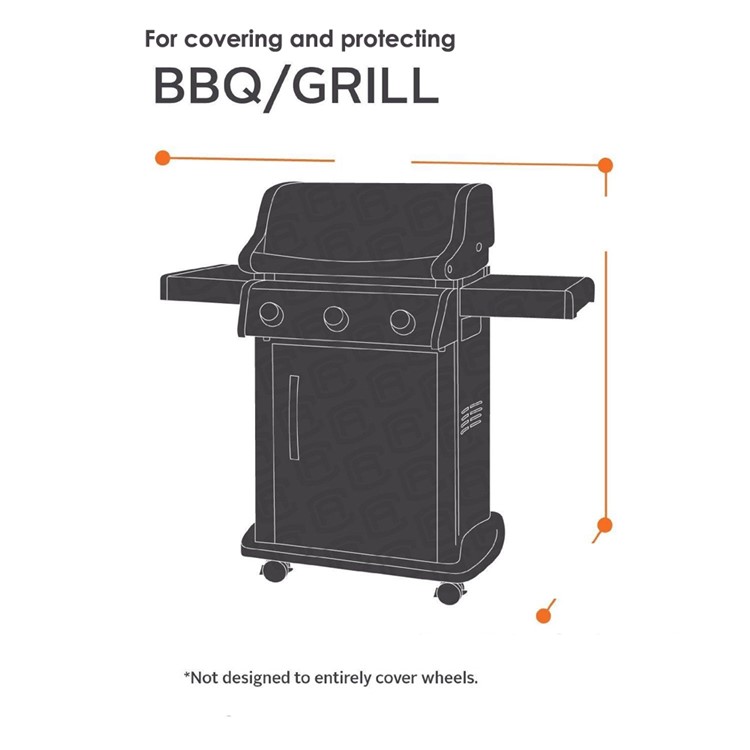 Outdoor Waterproof BBQ Barbecue Grill Cover, Size: 150 x 61 x 122cm - Black-11
