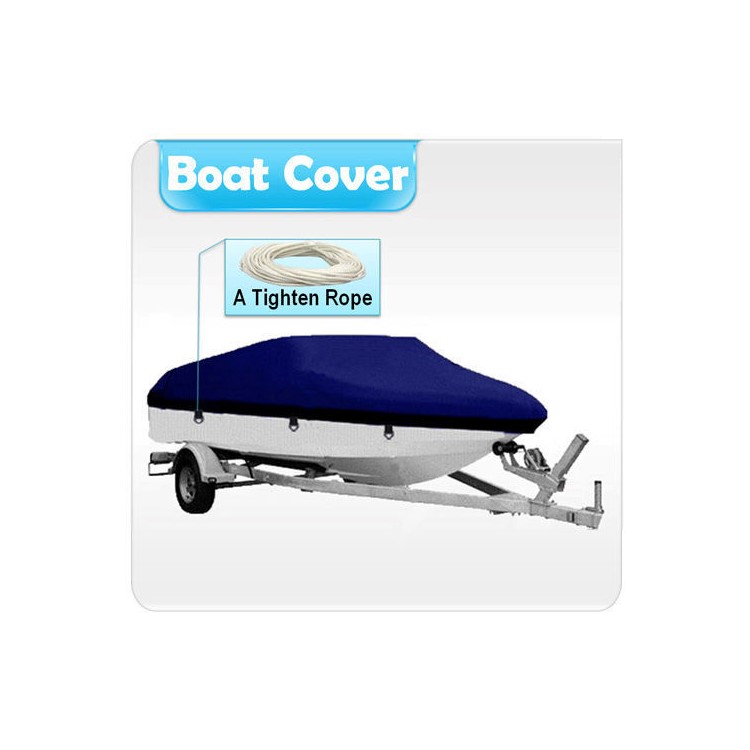 17-19ft Pesados ??210D De Grau Marinho De Poliéster Lona Remorável Impermeável Runabout Barco Cobertura, 600 X 330cm-7