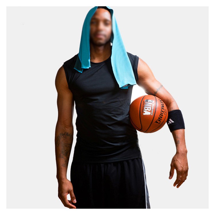 ROMIX 120 x 30cm Sports Gym Cooling Towel with Pop Can - Grey-10