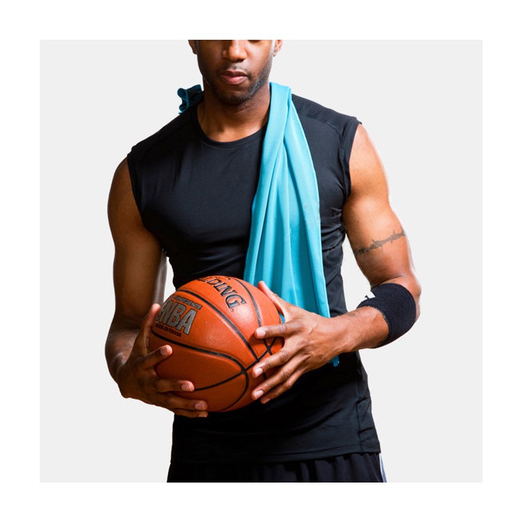 ROMIX 120 x 30cm Sports Gym Cooling Towel with Pop Can - Grey-12