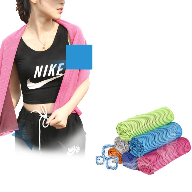 ROMIX 120 x 30cm Sports Gym Cooling Towel with Pop Can - Grey-2