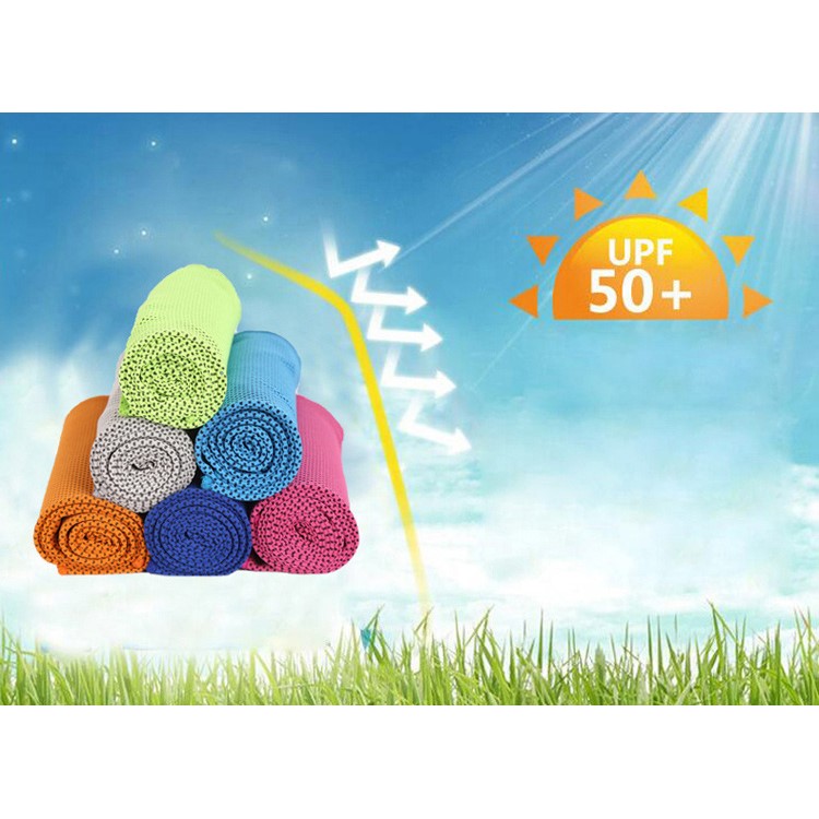ROMIX 120 x 30cm Sports Gym Cooling Towel with Pop Can - Grey-6