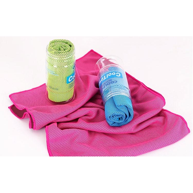 ROMIX Sports Gym Cooling Towel 90 x 30cm with Plastic Bottle - Grey-13