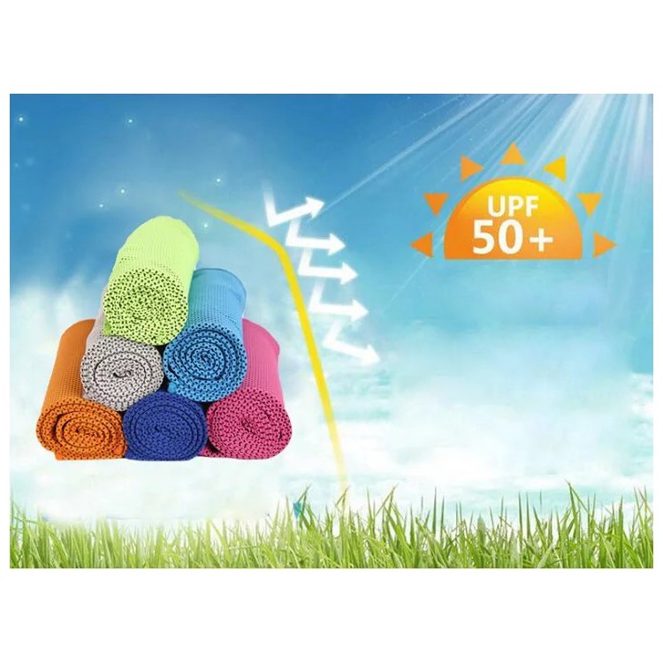 ROMIX Sports Gym Cooling Towel 90 x 30cm with Plastic Bottle - Grey-15