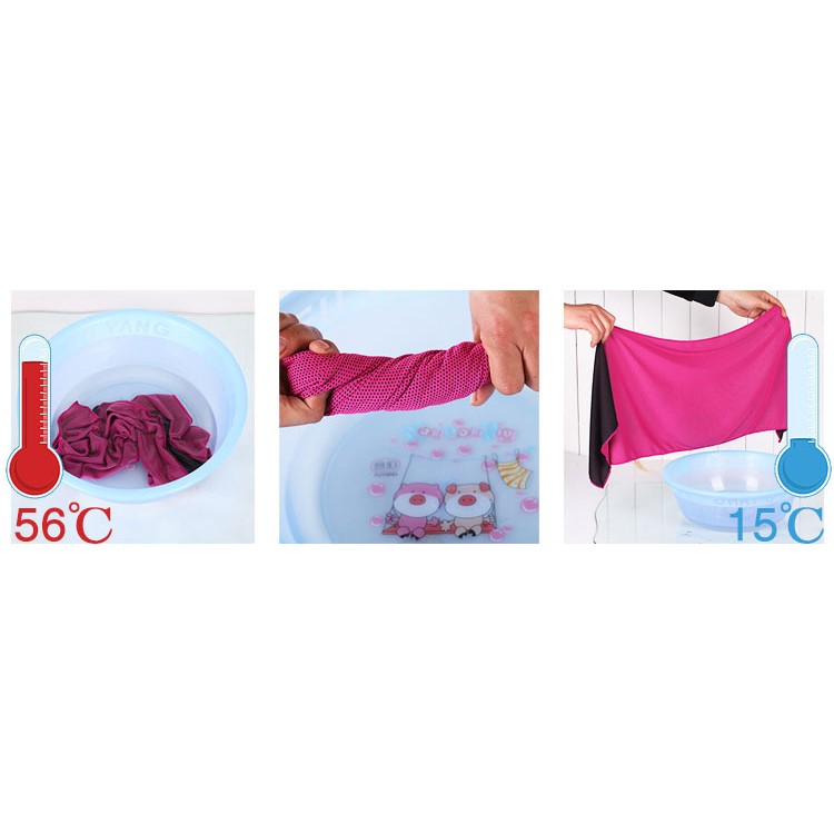 ROMIX Sports Gym Cooling Towel 90 x 30cm with Plastic Bottle - Grey-18
