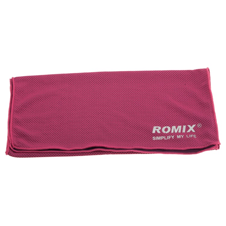 ROMIX Sports Gym Cooling Towel 90 x 30cm with Plastic Bottle - Grey-3