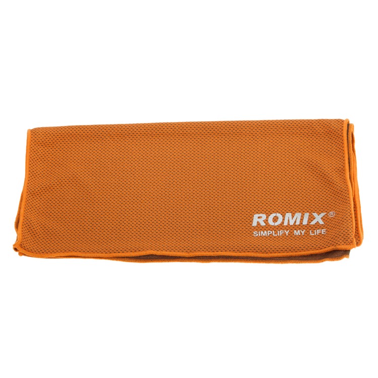 ROMIX Sports Gym Cooling Towel 90 x 30cm with Plastic Bottle - Grey-4