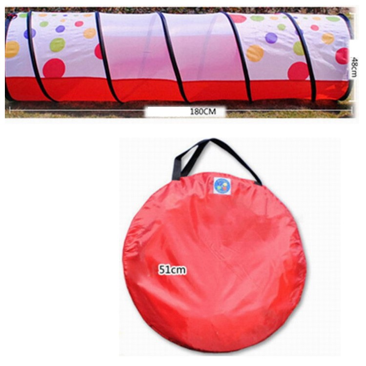 110 x 48cm Tupfen Spiel Tunnel Spielzeug Zelt Kinder Kinder Popup Discovery Tube-2