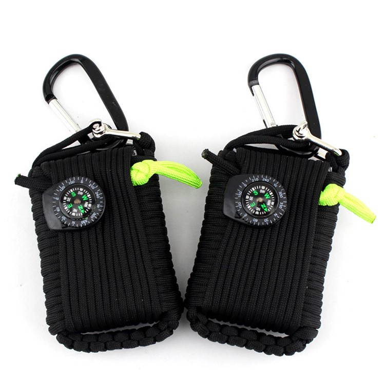 31 in 1 Gear Paracord Emergency Kit Tools Survival Kit - Black-2