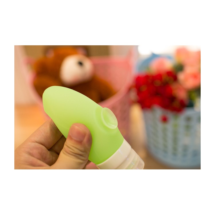 60ml Portable Silicone Travel Bottle with Suction Cup for Shampoo Cosmetics - Pink-12