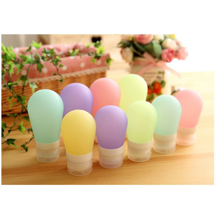 90ML Bulb Shape Food Grade FDA Certified Silicone Travel Bottle - Pink-15