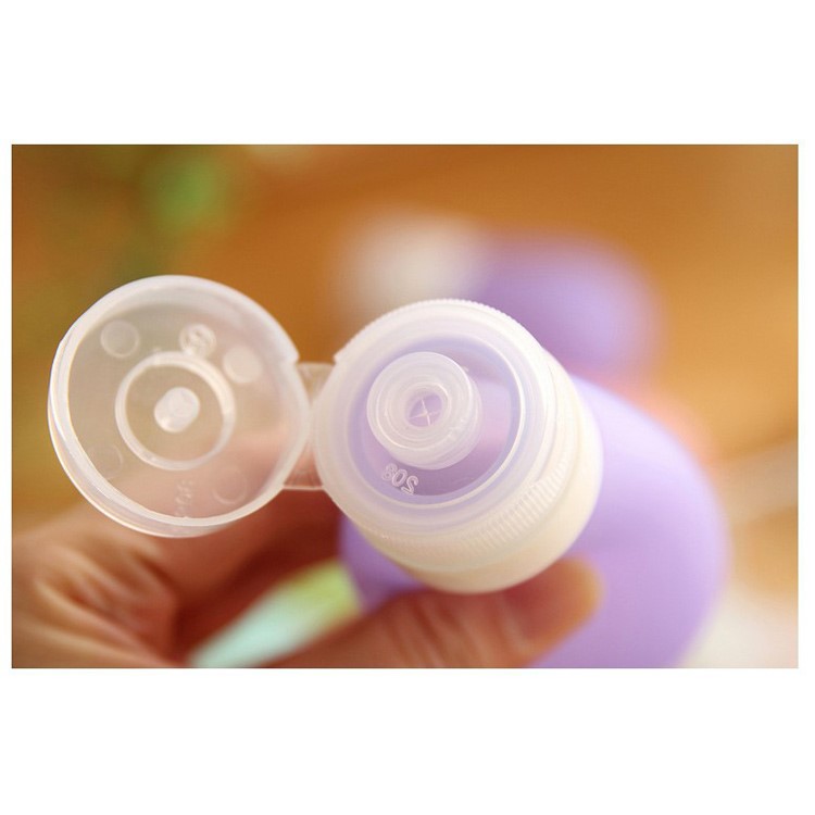 90ML Bulb Shape Food Grade FDA Certified Silicone Travel Bottle - Pink-16