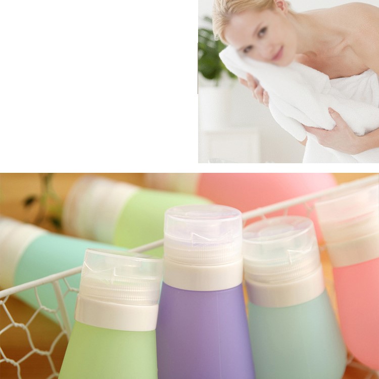 90ML Bulb Shape Food Grade FDA Certified Silicone Travel Bottle - Pink-19