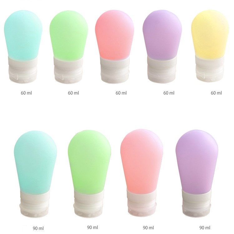 90ML Bulb Shape Food Grade FDA Certified Silicone Travel Bottle - Pink-20