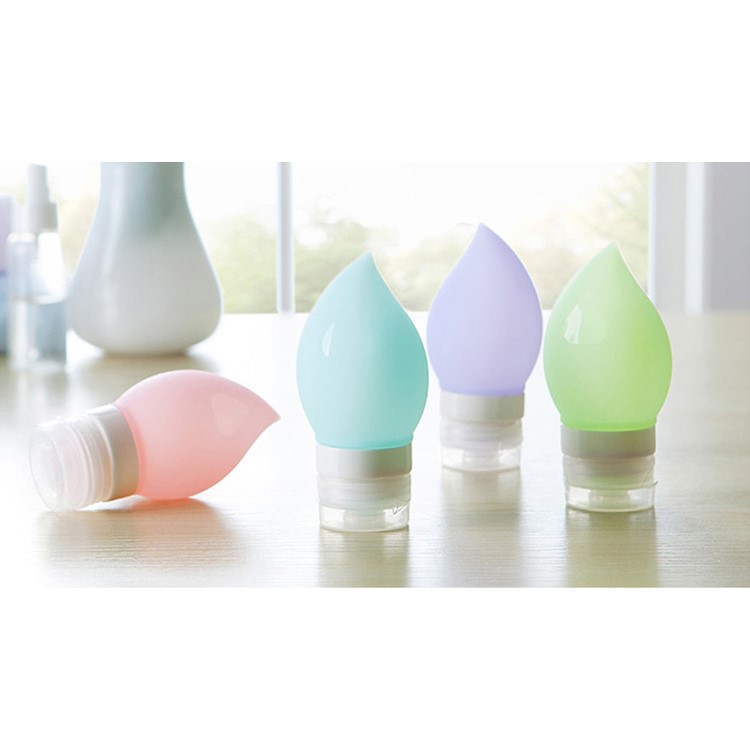 75ML Peach Shape Silicone Travel Bottle - Pink-12