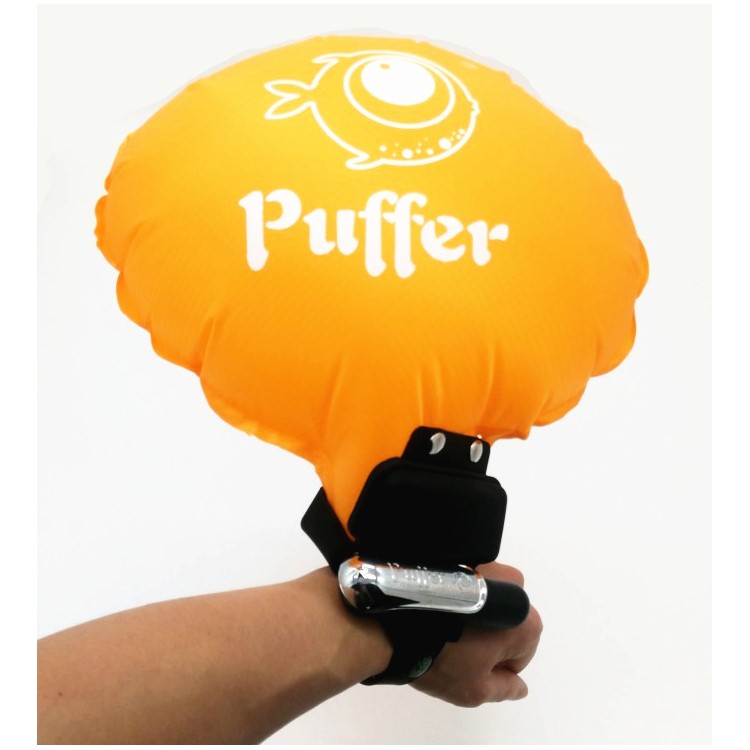PUFFER Swimming Inflatable Survival Bracelet Anti-drowning Floating Gasbag Buoyancy Wristband-12