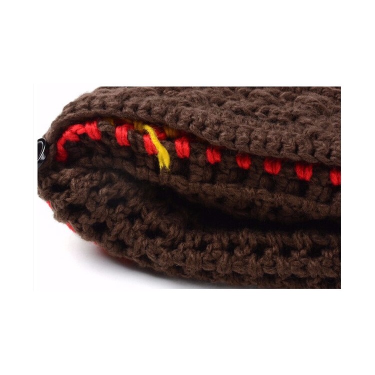 Warm Winter Beard Knit Crochet Hat Mustache Mask Cap-10