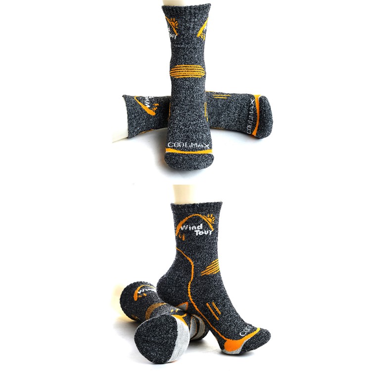 3Pcs/Lot WIND TOUR Unisex Breathable Winter Warm Thickened Crew Socks-6