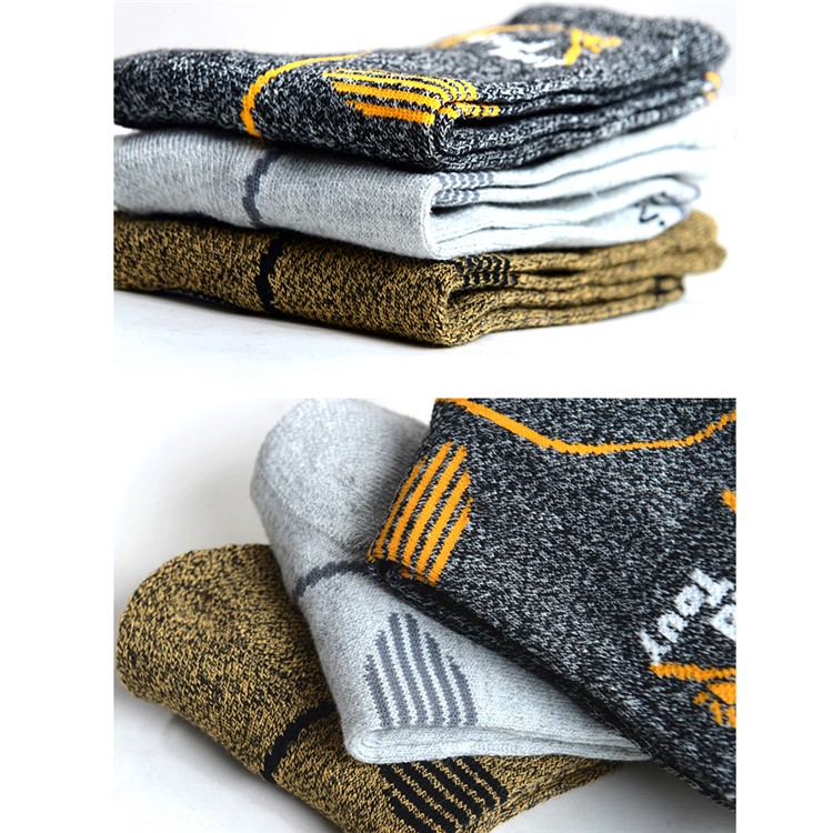 3Pcs/Lot WIND TOUR Unisex Breathable Winter Warm Thickened Crew Socks-7