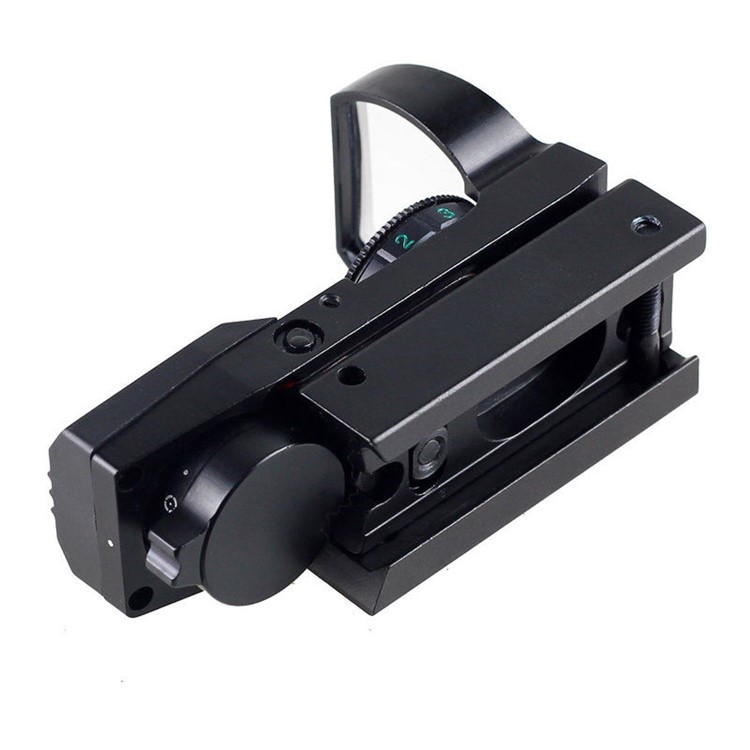 Red and Green Reflex Sight with 4 Reticles - Black-3