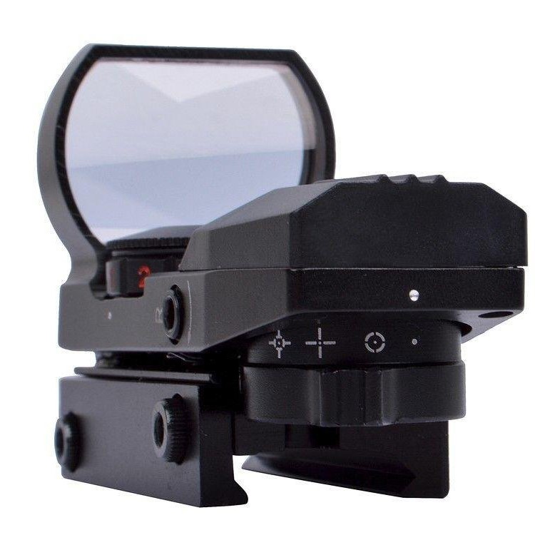 Red and Green Reflex Sight with 4 Reticles - Black-5